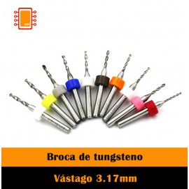 Broca para PCB una pieza (varios diámetros)