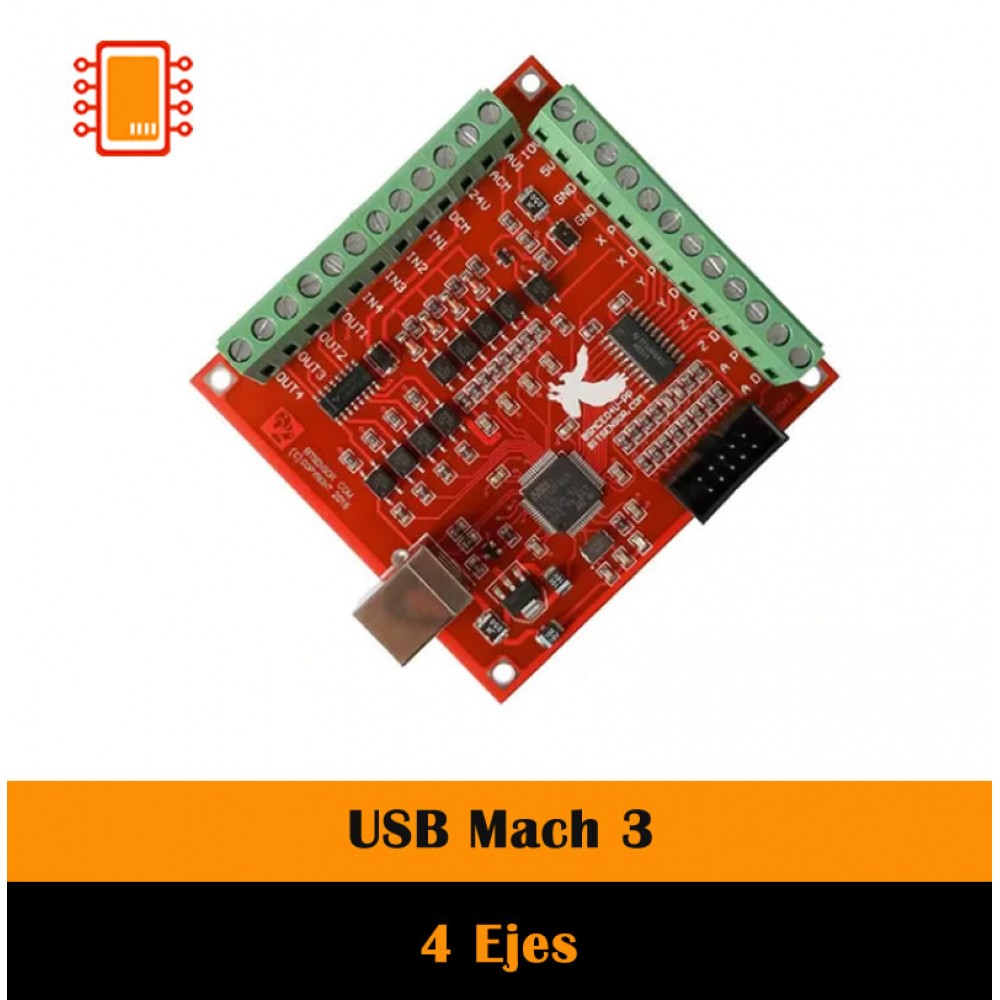 Interfaz Controlador de CNC USB Mach 3, 4 Ejes