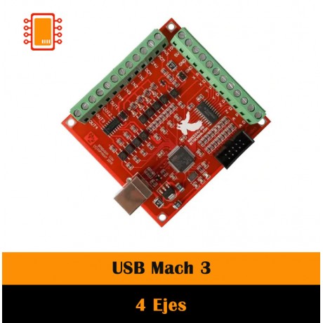 Interfaz Controlador de CNC USB Mach 3, 4 Ejes