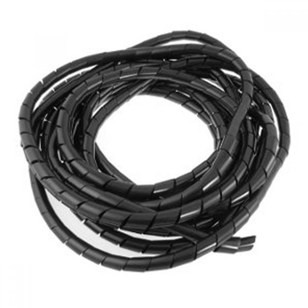 ORGANIZADOR DE CABLES GUSANO / METRO  NEGRO