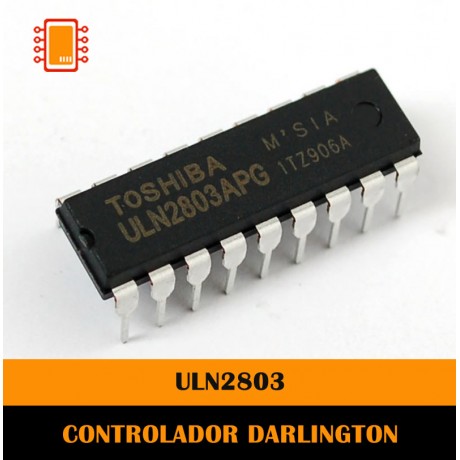 ULN2803 Arreglo de 8 Transistores Darligton Tipo DIP de 18 pines ULN2803APG
