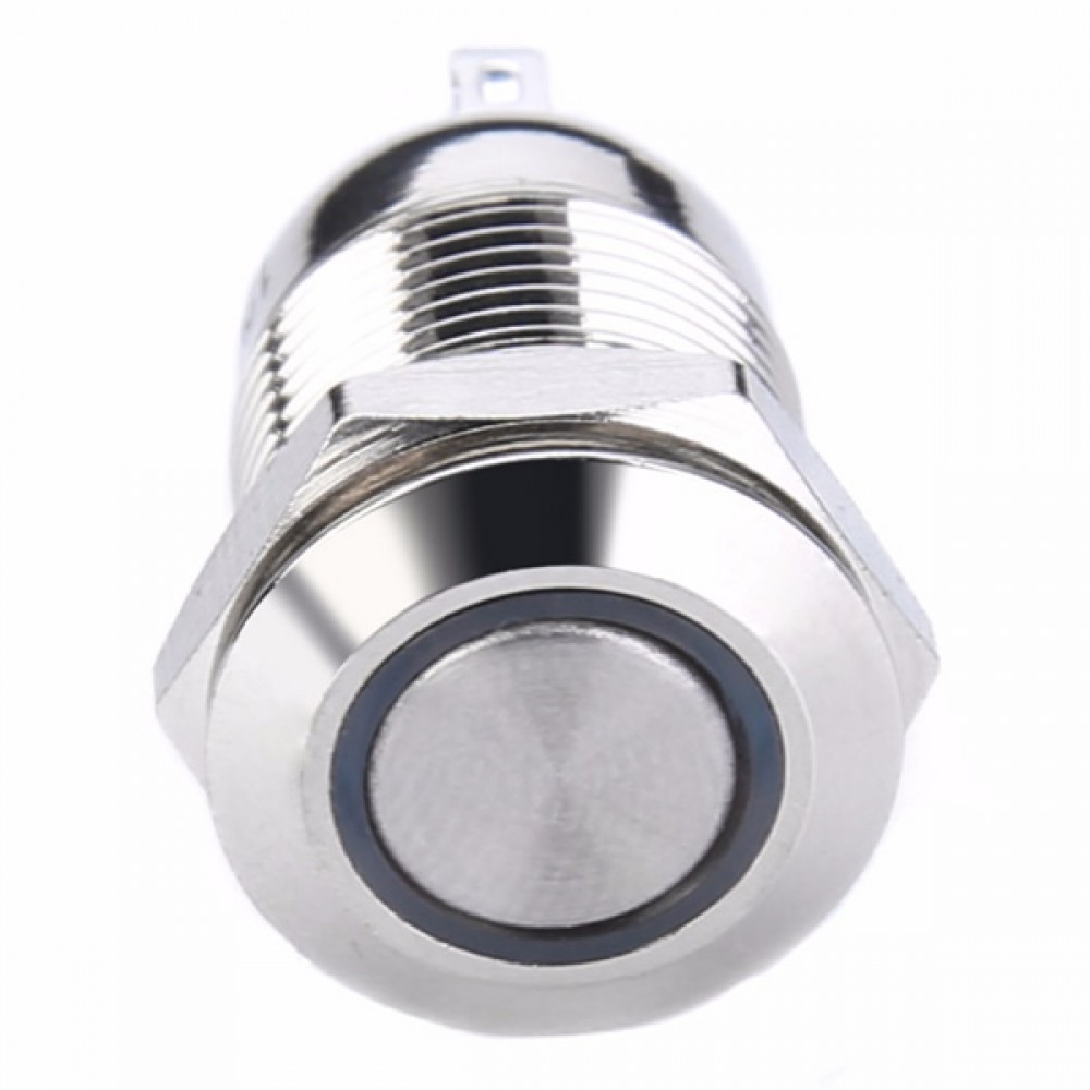 BOTÓN 12MM, 36VCD 2A, A PRUEBA DE AGUA