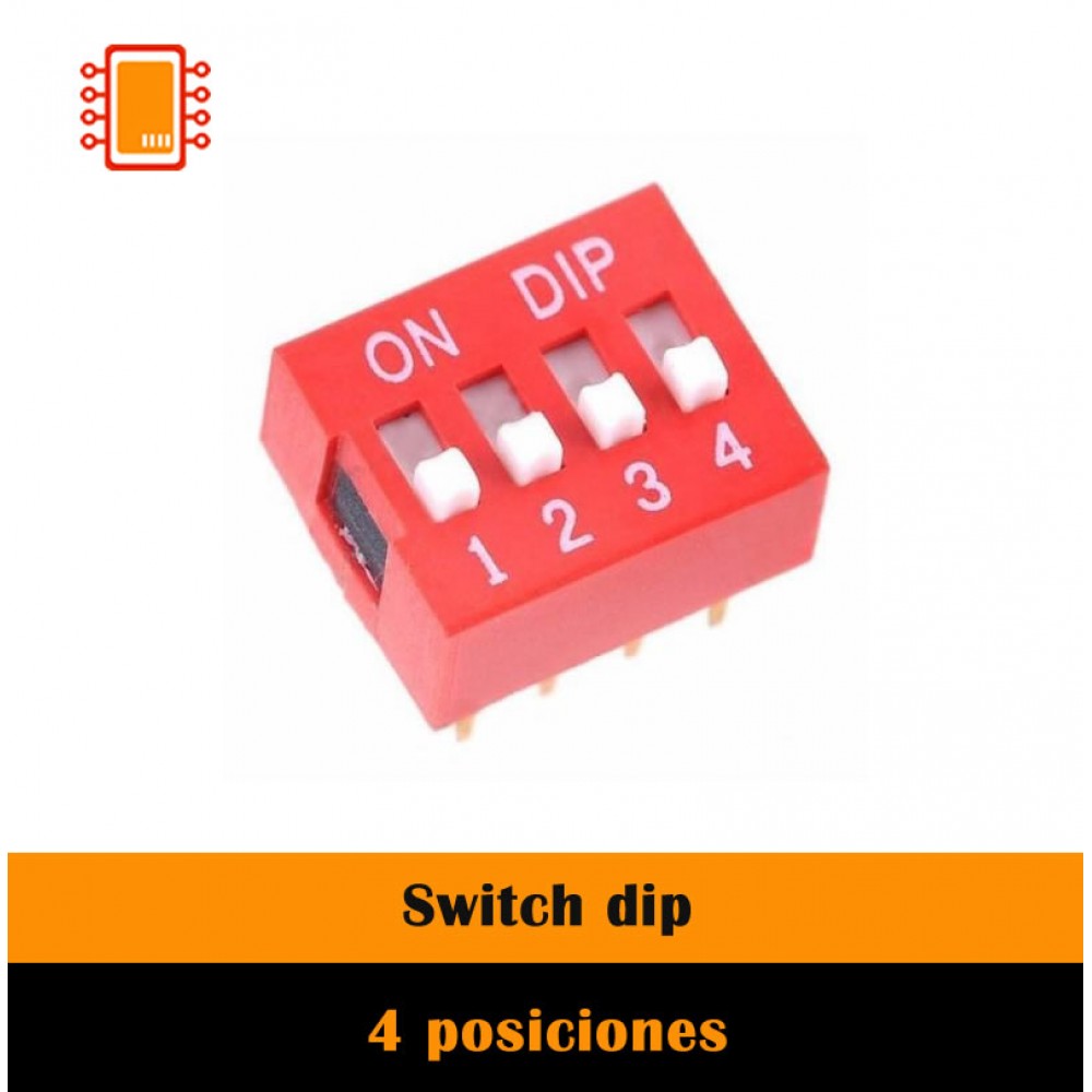 Switch dip 4 posiciones