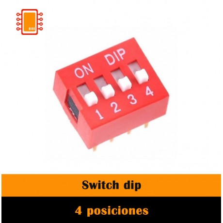 Switch dip 4 posiciones