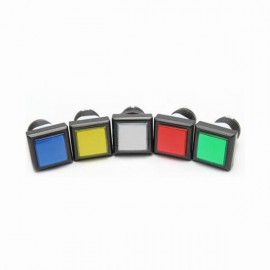 Botón Arcade cuadrado luminoso 12V