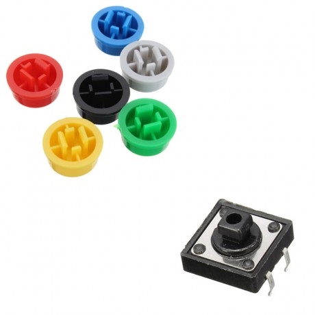 MICRO BOTÓN SWITCH PULSADOR 12X12X7.3MM