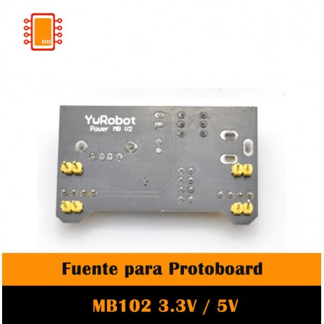 Fuente para protoboard 5v/3.3v