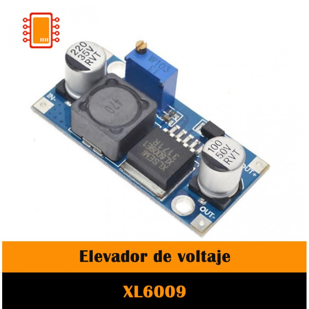 XL6009 Elevador de Voltaje Boost Step-Up 10W 3A