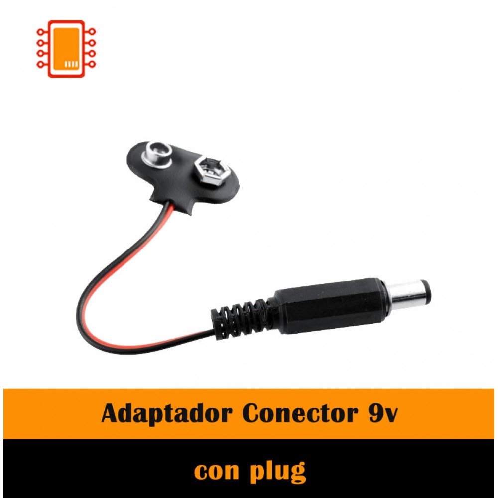 Adaptador Conector 9v Plug 2.1 Mm Barrel Jack 