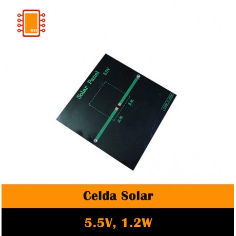 Celda Solar 5.5V 1.2W