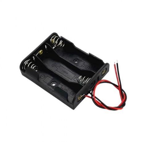Porta Pilas AA con Cables para Electrónica y Proyectos DIY