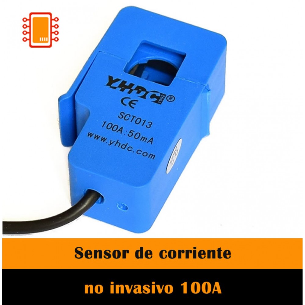Sensor de Corriente AC 100A No invasivo