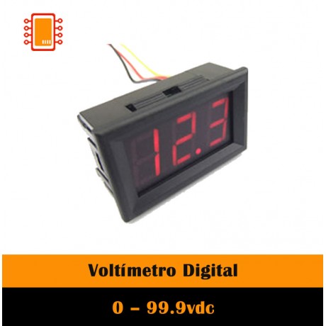 Voltímetro Digital 0 – 99.9vdc