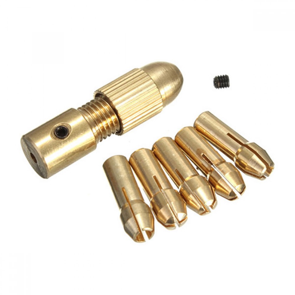 MINI BROQUERO  Y 5 MANDRILES 2.3MM 0.5, 1.0, 1.6, 2.4, 3