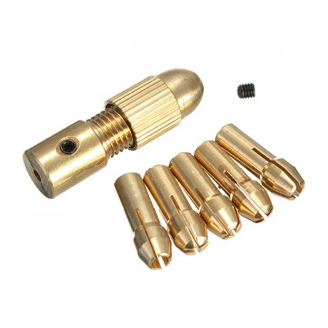 MINI BROQUERO  Y 5 MANDRILES 2.3MM 0.5, 1.0, 1.6, 2.4, 3