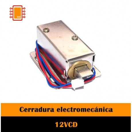 Cerradura eléctrica con solenoide 12V DC
