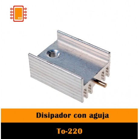 Disipador con aguja To-220