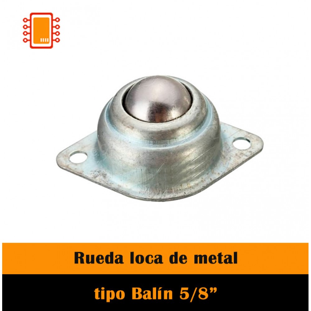 Rueda loca de metal 5/8"