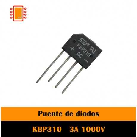 Puente Rectificador KBP307 1000V 3A
