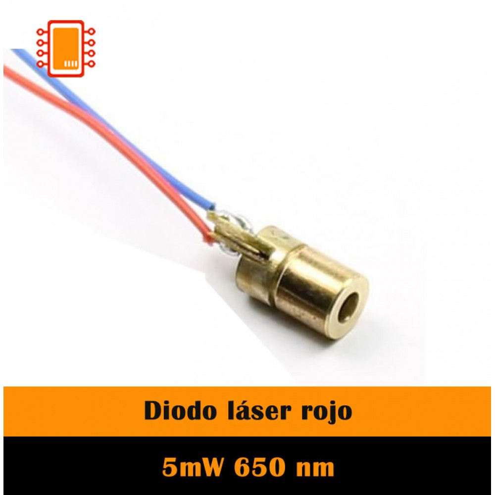 Diodo láser rojo 5mW 650 nm