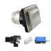 Botón Arcade cuadrado luminoso 12V