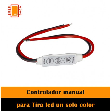 Dimmer control Sencillo Manual para Tira a 12V a 24V