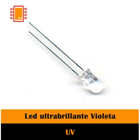 Led ultrabrillante violeta 5mm