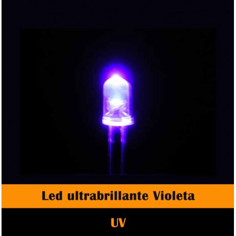 Led ultrabrillante violeta 5mm