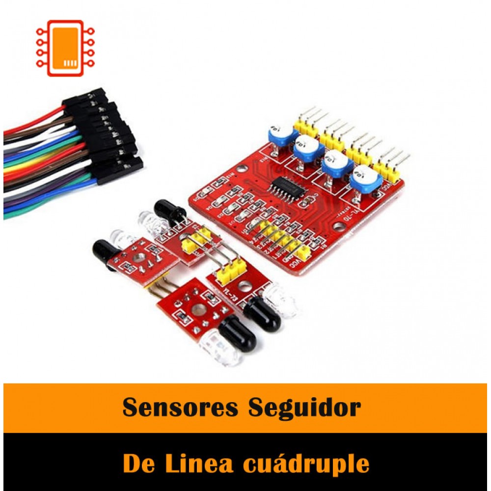 Sensor Seguidor de Línea de 4 canales
