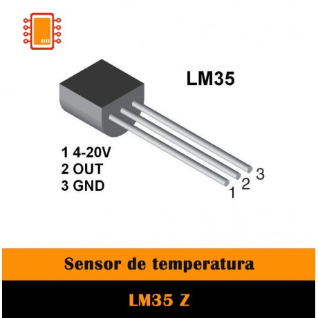 Sensor de Temperatura Analógico LM35