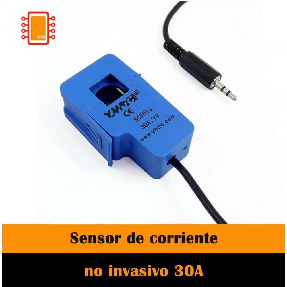 Sensor de Corriente AC 30A No invasivo