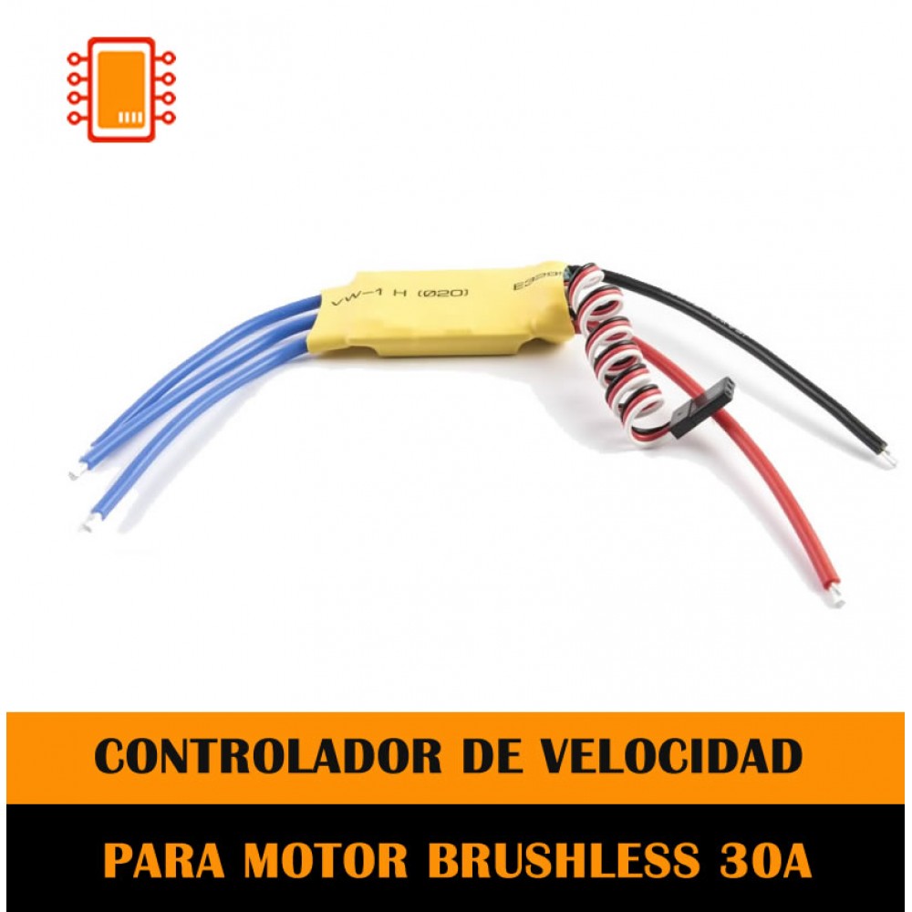 Controlador de velocidad electrónico ESC 30A Multi Axis para Brushless