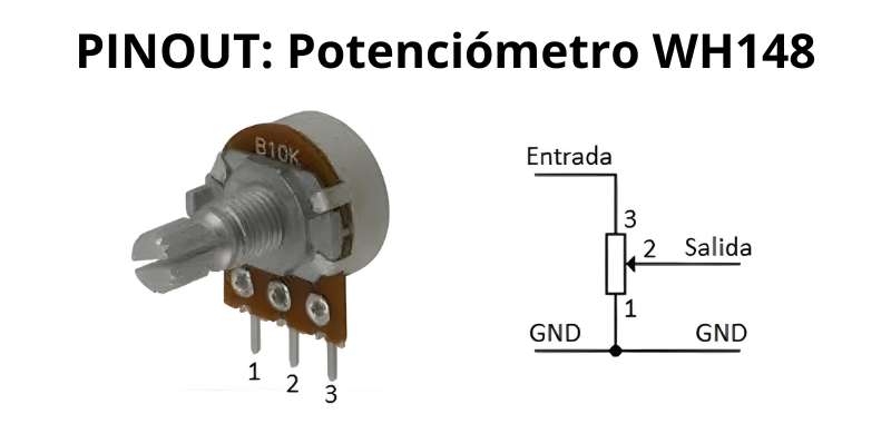 Pines  Potenciómetro para conexión